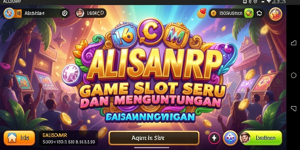Screenshot gameplay <strong>ALISANRP</strong> menunjukkan mesin Slot yang menarik dan penuh warna.