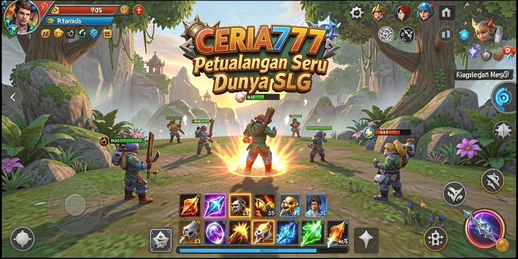 Tampilan gameplay menarik dari CERIA777 yang penuh strategi SLG.