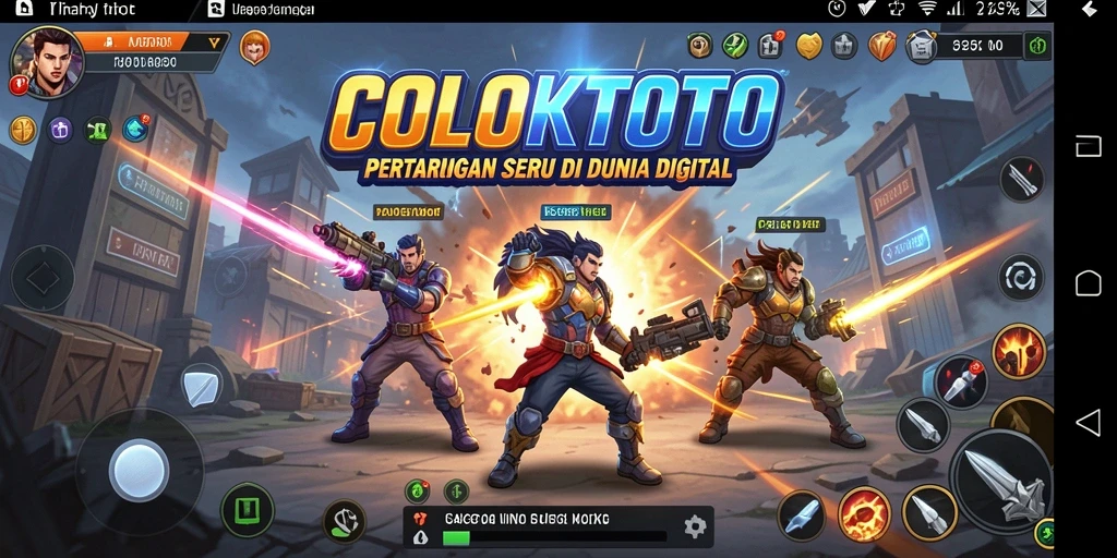 Screenshot COLOKTOTO menampilkan pertarungan yang seru dan penuh aksi.