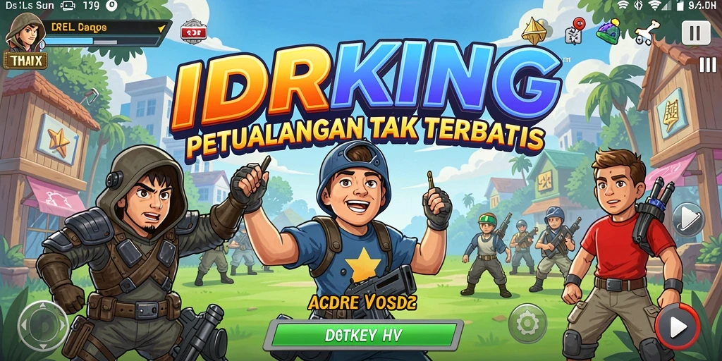 Tangkapan layar gameplay IDRKING yang penuh aksi dan seru dalam mode Arcade.