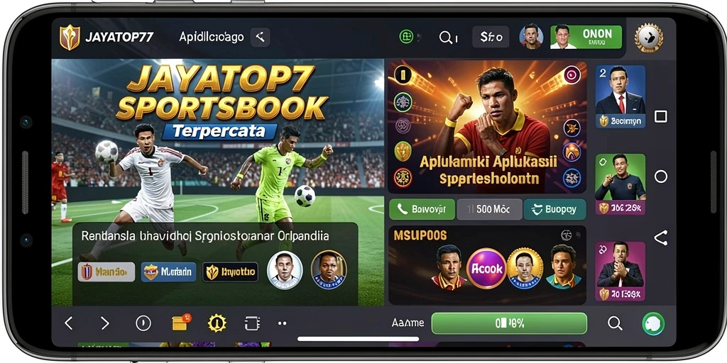 Tampilan menarik dari gameplay taruhan Sportsbook di JAYATOP77.