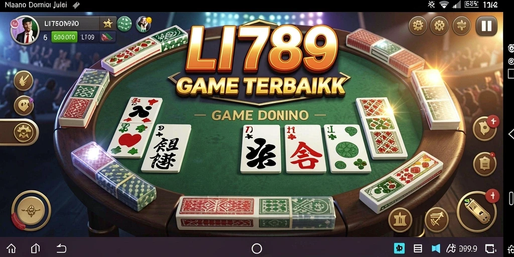 Screenshot LI789 menampilkan gameplay domino yang seru dan menarik.
