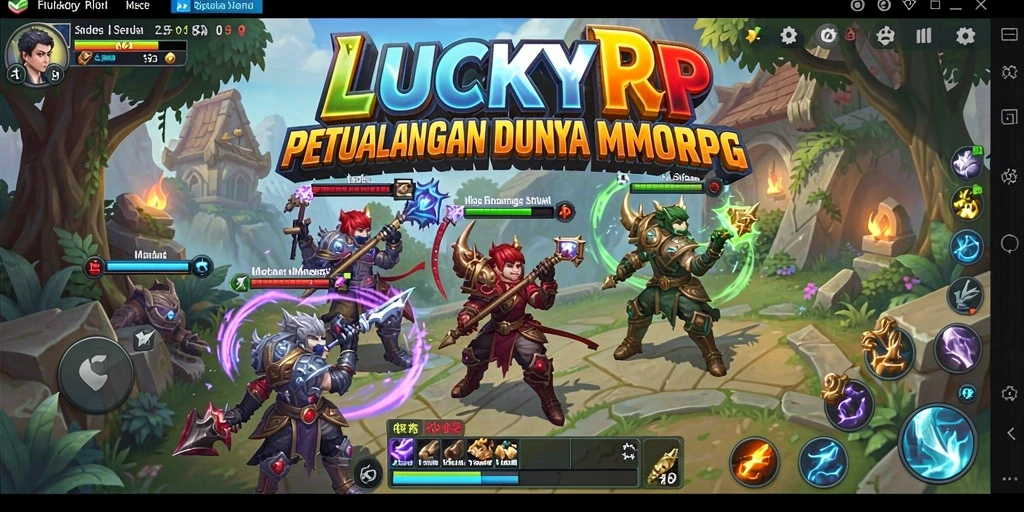 Tampilan gameplay LUCKYRP yang memukau dan seru.