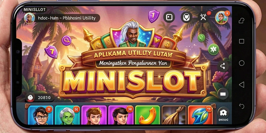 Tangkapan layar MINISLOT menunjukkan antarmuka aplikasi yang sederhana dan fungsional.