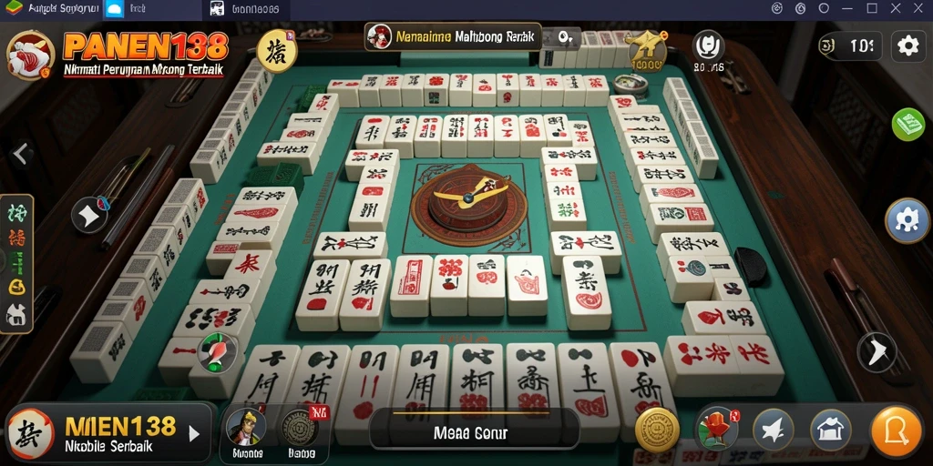 Tampilan menarik dari gameplay Mahjong dalam PANEN138
