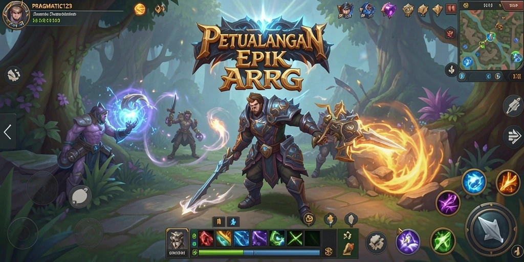 Tangkapan layar gameplay PRAGMATIC123 yang menampilkan aksi petualangan ARPG.