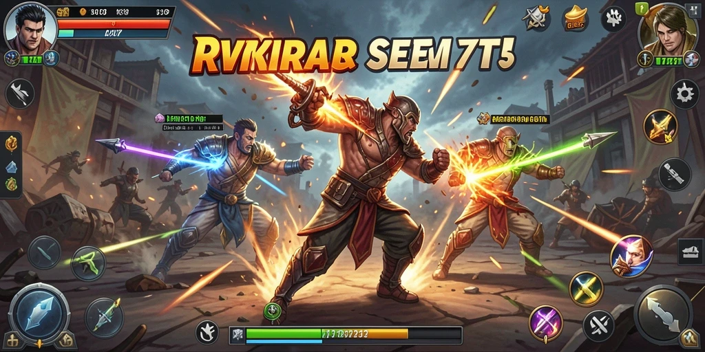 Tampilan gameplay RVIP3 yang intens dan seru dalam pertarungan Fighting.
