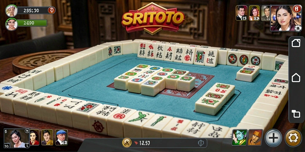 Tampilan gameplay Mahjong yang seru dan interaktif di SRITOTO.