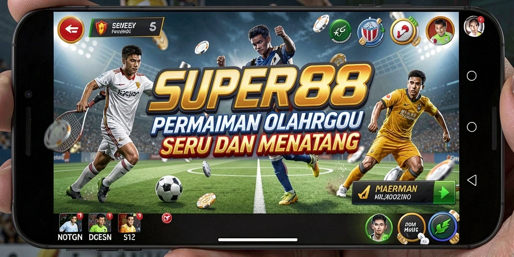 Tampilan gameplay yang seru dan kompetitif dalam SUPER88.