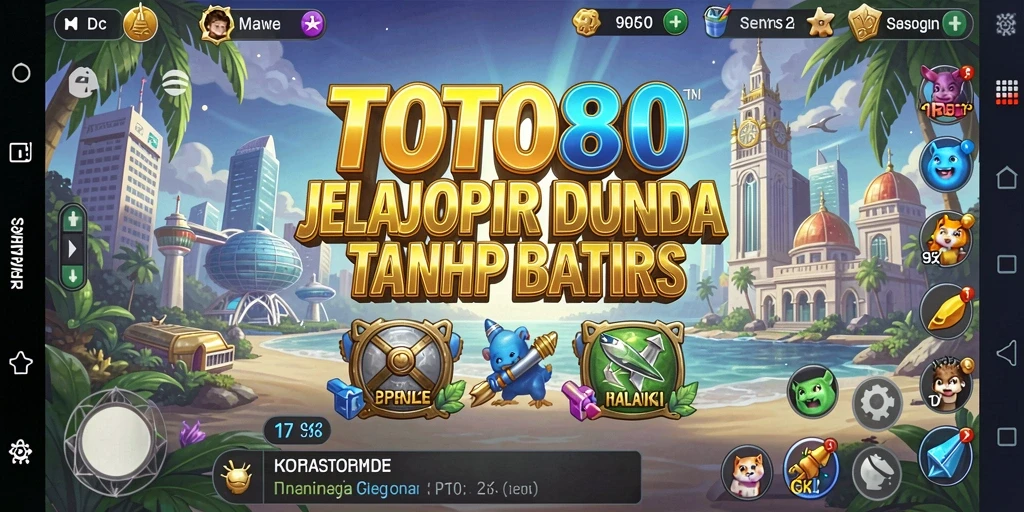 Screenshot utama TOTO80 menampilkan aksi eksplorasi Open World yang seru.
