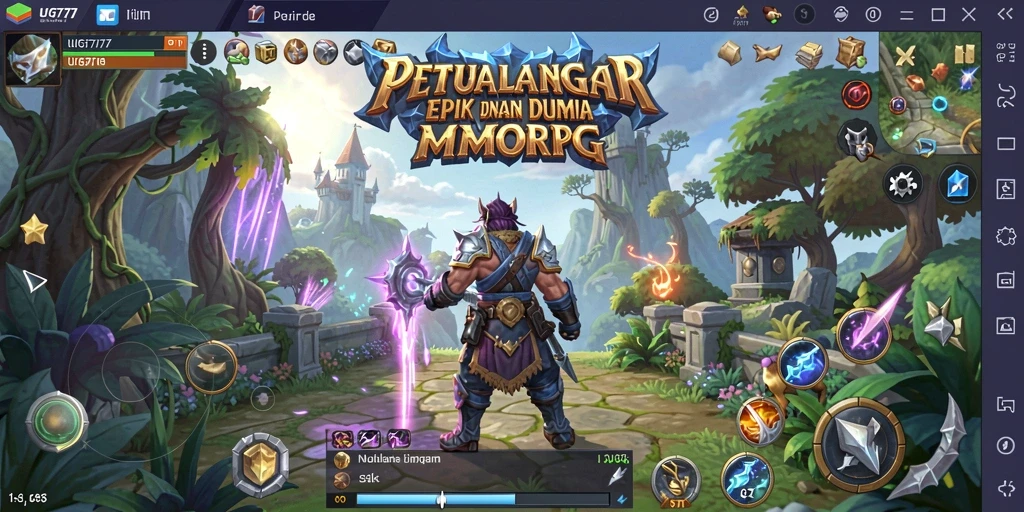 Tampilan layar gameplay penuh aksi di UG777.