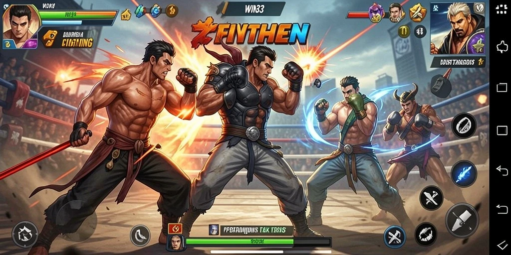 Tampilan langsung gameplay pertarungan di WIN33 yang mendebarkan.