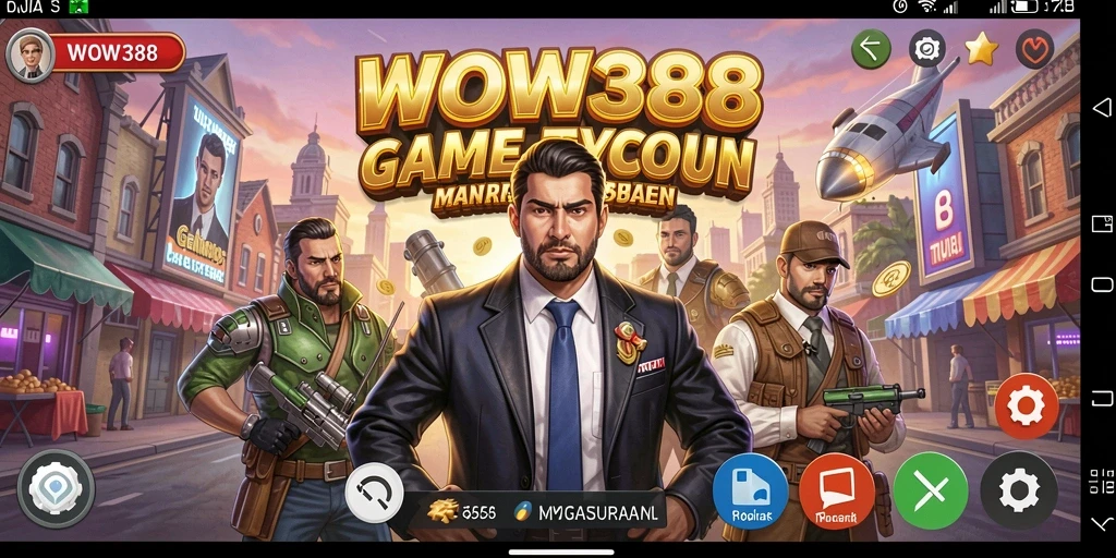 Tampilan screenshot permainan WOW388 yang menggambarkan keseruan bermain Tycoon.
